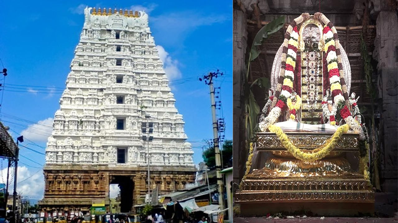 శ్రీకాళహస్తి ఆలయం, కాళహస్తి: శివుడు 'వాయు లింగం'గా వెలిసిన ప్రదేశం శ్రీకాళహస్తి ఆలయం. ఇక్కడ లింగం గాలిని ప్రతిబింబిస్తుంది. ఇది = కాళహస్తి పట్టణంలో ఉంది. ఈ పురాతన ఆలయం దాని అద్భుతమైన గోపురాలు, అద్భుతమైన నిర్మాణ శైలికి ప్రసిద్ధి చెందింది. ఆలోచనలు, తెలివితేటలు, ఆధ్యాత్మిక మేల్కొలుపు, స్పష్టత కోసం భక్తులు ఈ ఆలయాన్ని సందర్శిస్తారు. ఇక్కడ శ్రీకాళహస్తి వన్యప్రాణుల అభయారణ్యం, భక్త కన్నప్ప ఆలయం, ఉబ్బలమడుగు జలపాతం చూడవచ్చు.