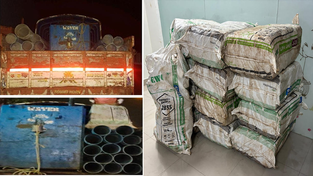 Andhra: హైవేపై దూసుకొచ్చిన డీసీఎం వ్యాన్.. పోలీసులను చూసి ఒక్కసారిగా బ్రేకులు.. కట్ చేస్తే