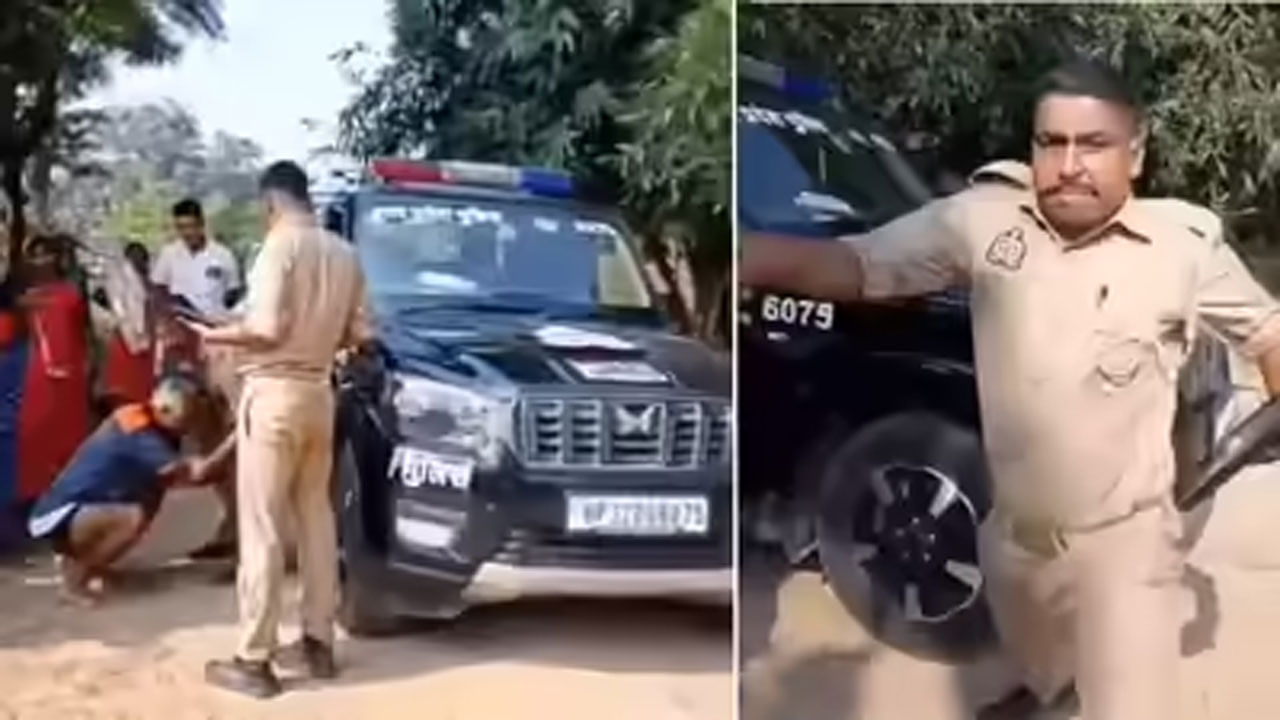 Viral Video: కెమెరా ముందు వ్యక్తిని తన్నిన యుపి పోలీసు... ఆ తర్వాత పై ఆఫీసర్లు ఏం చేశారంటే..