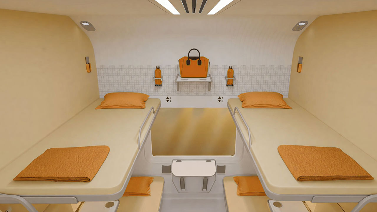 భద్రత, ప్రయాణీకుల సౌకర్యానికి కూడా ప్రాధాన్యత ఇచ్చారు. కోచ్లలో బహుళ రెస్ట్రూమ్లు (ఒకటి వికలాంగులకు అనుకూలమైనది), ఆటోమేటిక్ ఇంటర్-కోచ్ తలుపులు, వాసన నియంత్రణ వ్యవస్థలు ఉంటాయి. ఈ రైలు సెన్సార్ ఆధారిత లైటింగ్, సమాచార ప్రదర్శన వ్యవస్థలు, Wi-Fi, USB ఛార్జింగ్ పాయింట్లు, పబ్లిక్ అనౌన్స్మెంట్ సిస్టమ్లతో పాటు భారతదేశపు రైలు ఢీకొనకుండా నిరోధించే సాంకేతికత అయిన కవాచ్ను అనుసంధానిస్తుంది.