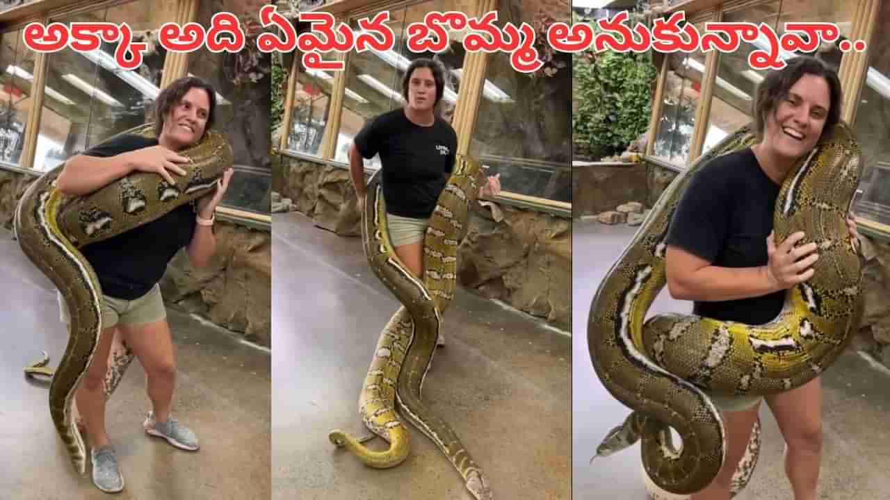 Viral Video: అక్కో అనకొండతో ఏందా పరాచకాలు.. కొంపదీసి పెంచుకుంటున్నావా ఏంటి...?