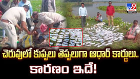 చెరువులో కుప్పలు తెప్పలుగా కొట్టుకొచ్చిన కాగితాలు! ఏంటా అని చూడగా