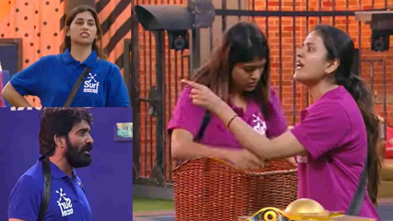 Bigg Boss 9 Telugu : అసలేంటమ్మా నీ బాధ.. ఓటమి ఒప్పుకోలేక తనూజ గొడవ.. ఇచ్చిపడేసిన భరణి..