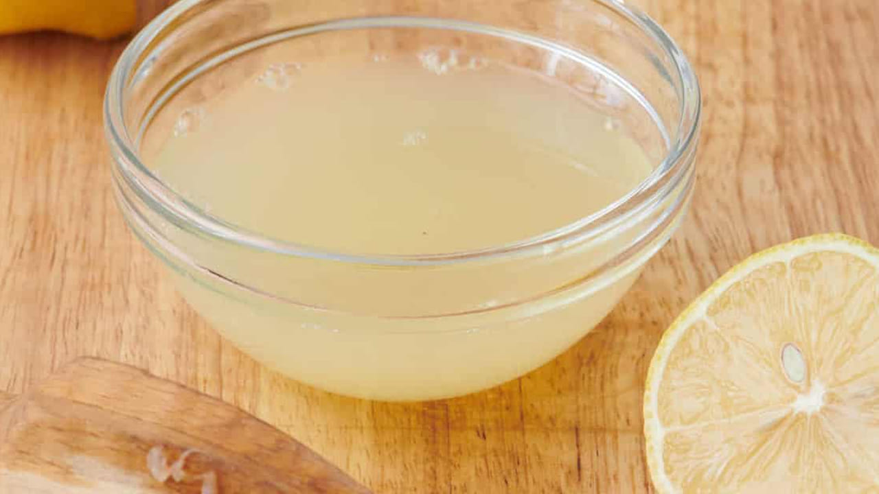 Bowl Of Lemon Juice
