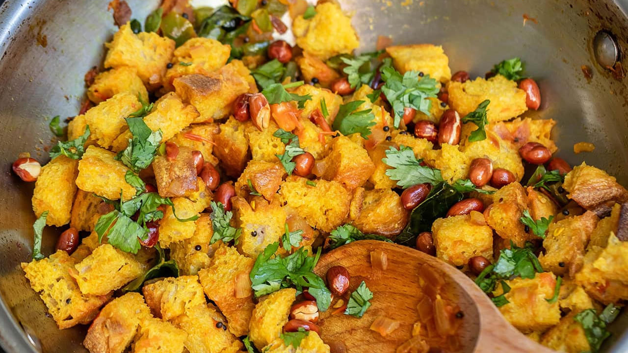Bread Masala In Kadai