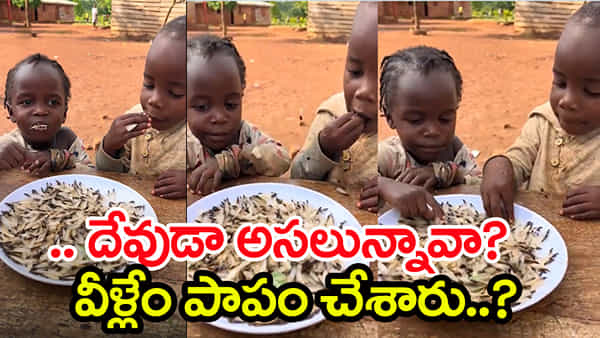 Watch Video: ఆకలి తట్టుకోలేక బతికున్న పురుగులు తింటున్న చిన్నారులు.. కన్నీరు పెట్టిస్తున్న వీడియో!