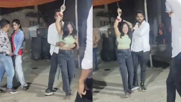 Viral Video: అది బొమ్మ తుపాకీ కాదు పాపా.. పోలీస్ పిస్తోల్తో ఆటలా... ప్రైవేటు ఈవెంట్లో గన్తో డ్యాన్స్ గర్ల్ హంగామా