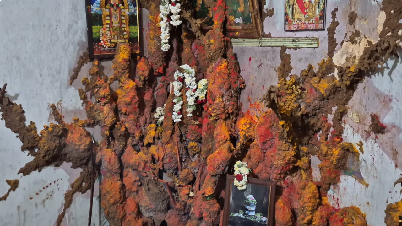 Andhra: ఇంటి టైల్స్ చీల్చుకుని వెలసిన అమ్మవారు.. ఏపీలో ఆశ్చర్యకర ఘటన