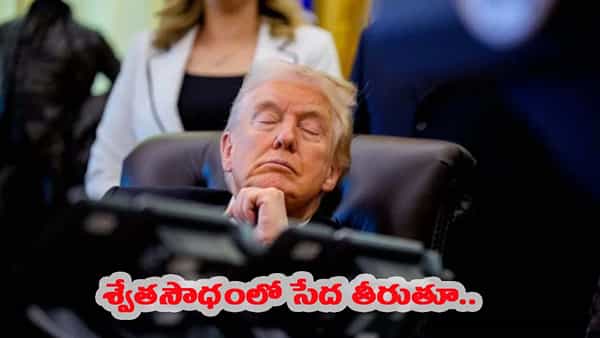 Sleepy Don: ఓవల్ ఆఫీస్ ప్రెస్ మీట్ లో కూర్చుని నిద్రపోయిన ట్రంప్.. వీడియో వైరల్