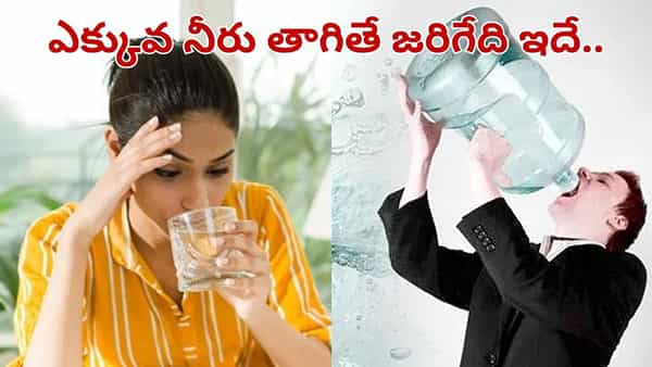 వామ్మో.. ఎక్కువ నీరు తాగితే మీ శరీరంలో ఏం జరుగుతుందో తెలిస్తే షాకే.. ఇంకోసారి ఆ తప్పు..