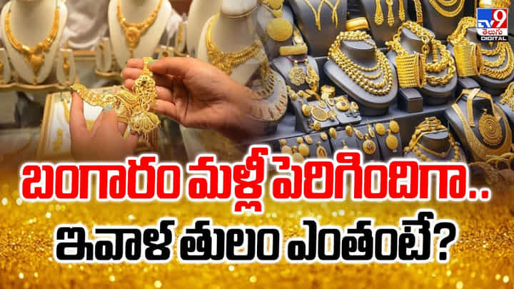 Gold Price: బంగారం మళ్లీ పెరిగిందిగా.. ఇవాళ తులం ఎంతంటే ?? Gold Price: బంగారం మళ్లీ పెరిగిందిగా.. ఇవాళ తులం ఎంతంటే ??