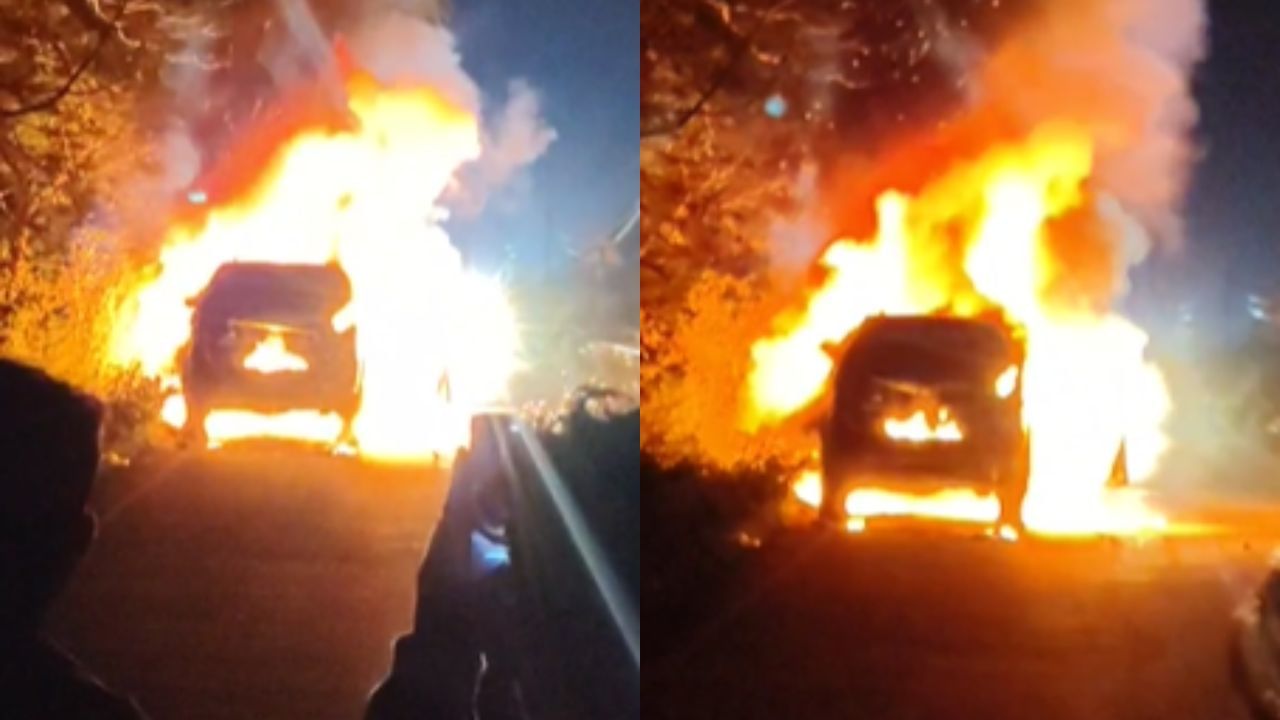 Watch: దైవ దర్శనానికి వెళ్తుండగా.. వెంటాడిన మృత్యువు.. తృటిలో తప్పించుకున్న కుటుంబం!