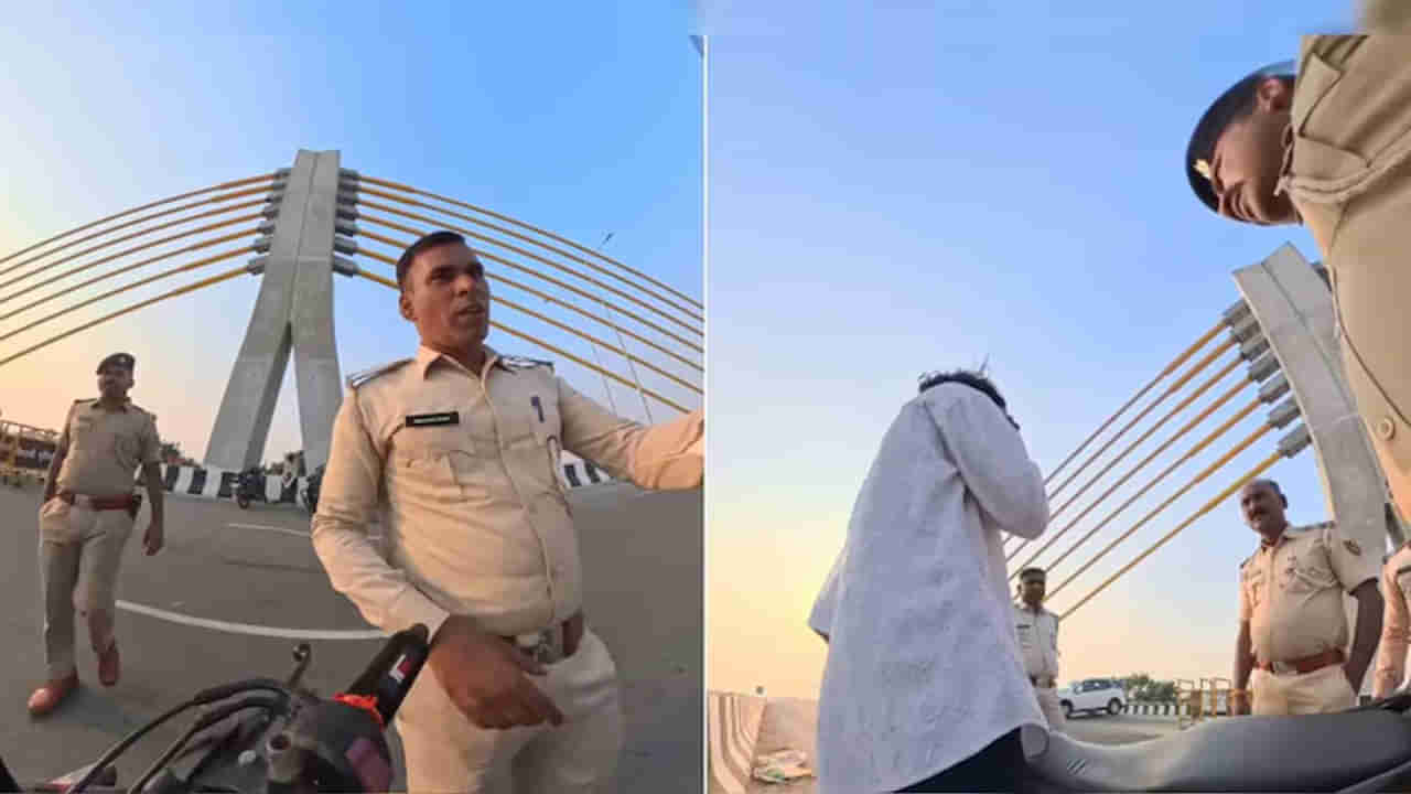 Viral Video: ఇలాంటి పోలీసులకు అలాంటిది జరగాల్సిందే... అధికార దుర్వినియోగం అంటూ నెటిజన్స్ ఫైర్