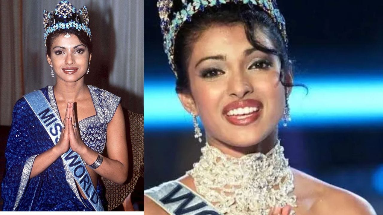 Priyanka Chopra In Miss World Crown