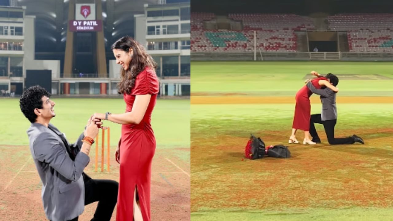 Video:క్రికెట్ గ్రౌండ్లో టీమిండియా ప్లేయర్కు షాక్.. మోకాలిపై కూర్చొని ప్రపోజ్ చేసిన మ్యూజిక్ డైరెక్టర్