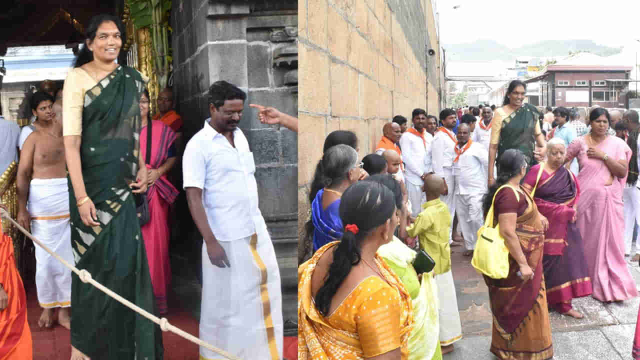 Andhra Pradesh: వామ్మో.. ఆ ఎత్తు ఏందీ సామీ.. తిరుమల కొండ మీద ఆమెను చూసి అవాక్కైన భక్తులు..