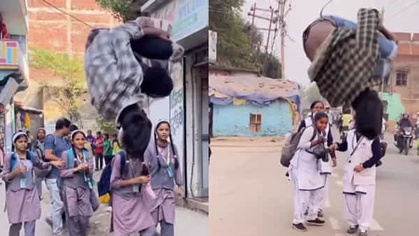 Viral Video: వీడిని సర్కస్ కంపెనీలో పెట్టీ.. స్టంట్లతో కుమ్మేయాలి... స్కూల్ బాలికలను భయపెట్టిన యువకుడిపై నెటిజన్స్ ఫైర్