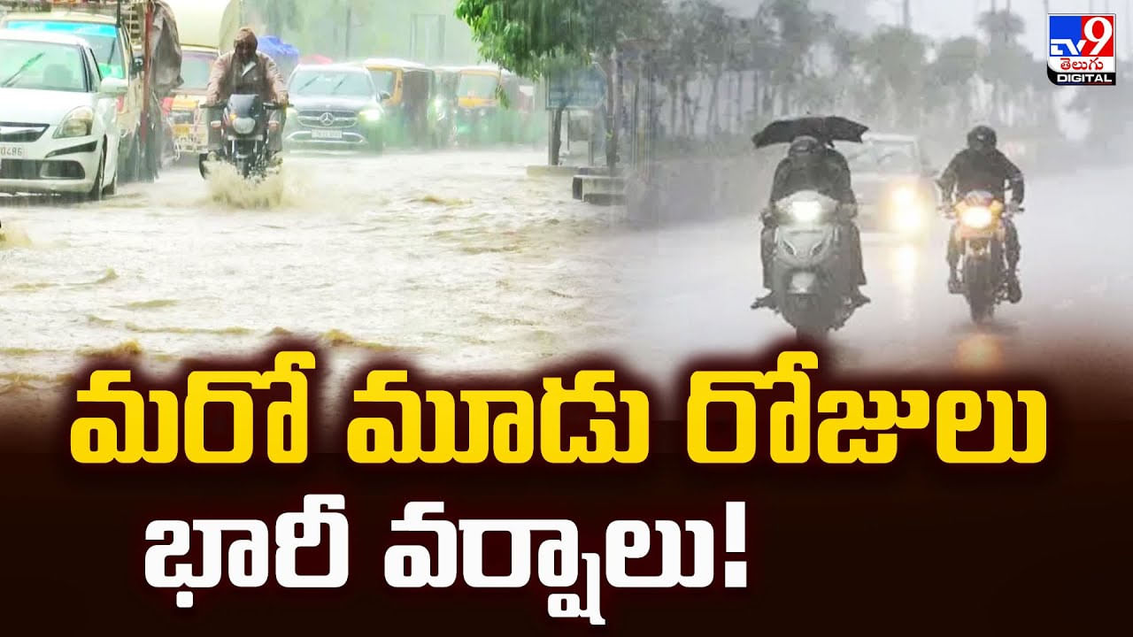 మరో మూడు రోజులు భారీ వర్షాలు వీడియో