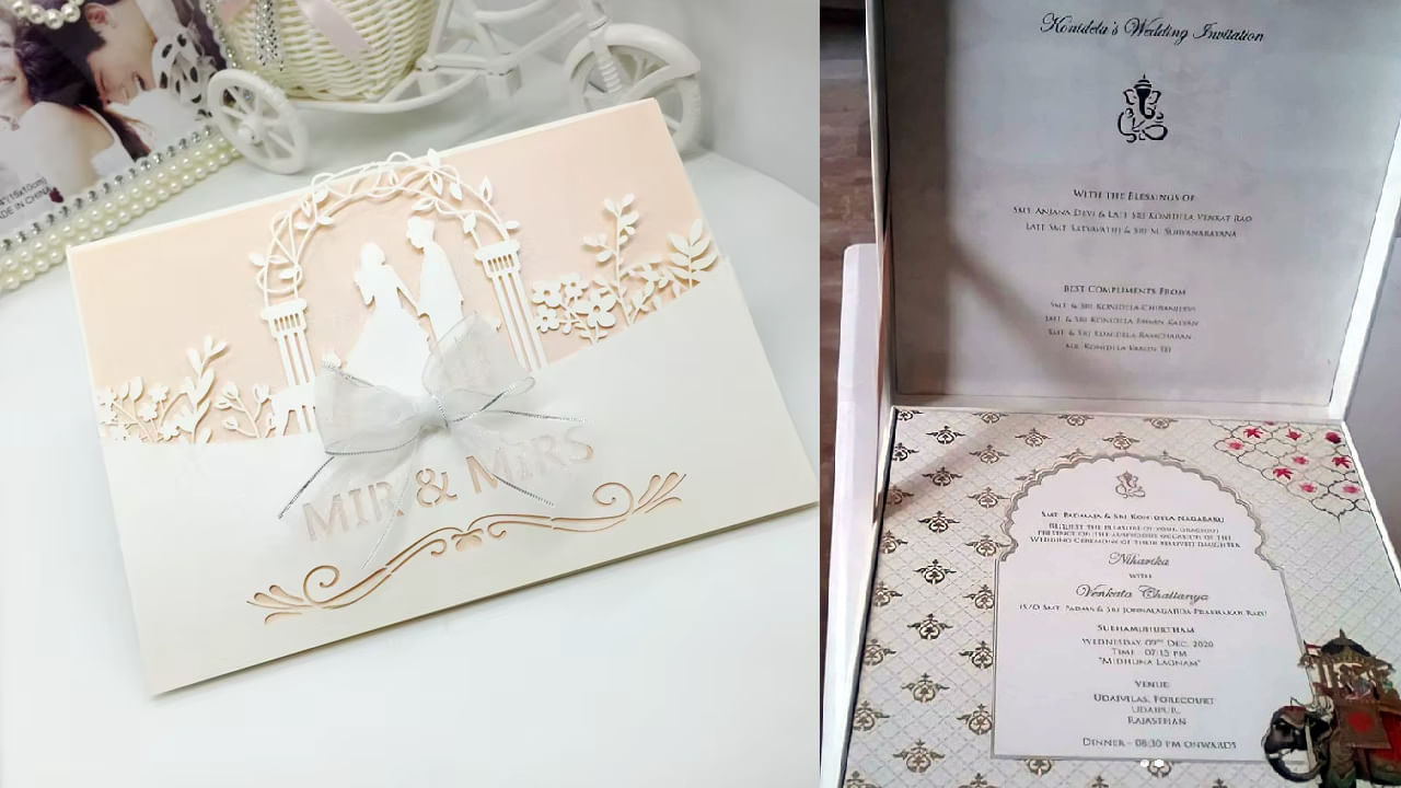 ఇక పెళ్లి పత్రికలపై గణేషుడి ఫొటో లేదా తమ ఇష్టదైవం ఫొటోలు ఎక్కువగా వేయించుకుంటూ ఉంటారు. కానీ వాస్తు శాస్త్రం ప్రకారం, పెళ్లి పత్రికలపై వినాయకుడి ఫొటో, ఇతర దేవుళ్ల ఫొటోలు వేయించడం వలన అది వారిని అగౌరవ పరిచినట్లు ఉంటుందంట. ఎందుకంటే? పెళ్లి తర్వాత వాటిని చాలా మంది ఎక్కడెక్కడో పారేస్తారు. అందువలన పెళ్లి కార్డులపై దేవుళ్ల ఫొటోలు వేయించకూడదంట. దానికి బదులు  "శ్రీ గణేశాయ నమః," "శుభ వివాహ్," లేదా "శుభ మంగళం" అనేవి అచ్చు వేయించుకోవాలంట.