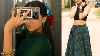 చేతిలో పూలతో అందంగా.. అనన్య చూపులకు మతిపోవాల్సిందే!