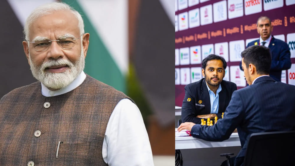 PM Modi: చెస్ ఛాంపియన్‌షిప్‌లో కాంస్యం గెలిచిన వరంగల్ కుర్రాడు.. ప్రధాని మోదీ ప్రశంసల జల్లు..