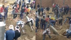 ఆగ్రాలో కుప్పకూలిన గోడ.. నలుగురికి సీరియస్..!