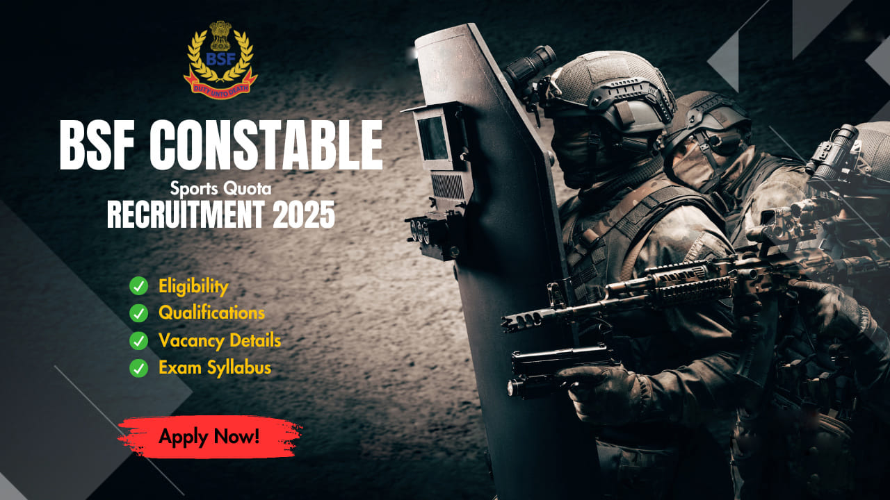 BSF Constable Jobs 2025: పదో తరగతి అర్హతతో బోర్డర్ సెక్యూరిటీ ఫోర్స్‌లో కానిస్టేబుల్ ఉద్యోగాలు.. రాత పరీక్ష లేదు