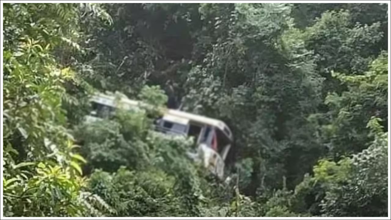 Bus Accident: ఏపీలో అదుపు తప్పి లోయలో పడిన ట్రావెల్ బస్సు.. 30 మంది ప్రయాణికులు