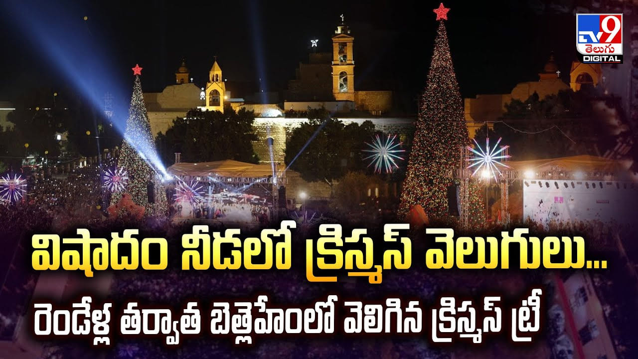 రెండేళ్ల తర్వాత బెత్లెహేంలో వెలిగిన క్రిస్మస్ ట్రీ.. కానీ అంతలోనే ఇలా..