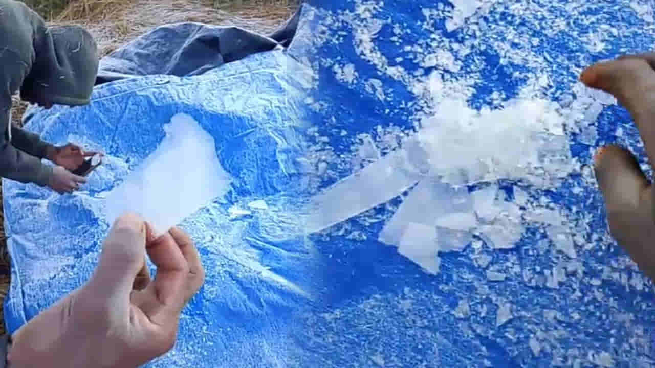 Andhra: చలి గడ్డకట్టడం ఎప్పుడైనా చూశారా..! ఈ వీడియో మీకోసమే