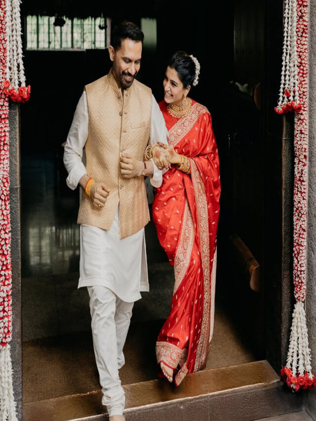 ఎరుపు రంగు చీరలో సమంత.. పెళ్లి కూతురి బ్యూటిఫుల్ ఫొటోస్ ఇవే!