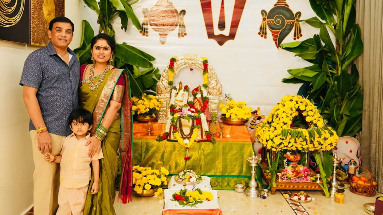 ప్రస్తుతం ఈ ఫొటోలు నెట్టింట వైరల్ గా మారాయి. ముఖ్యంగా ఈ ఫొటోల్లో దిల్ రాజు కుమారుడు అన్వి రెడ్డి చాలా క్యూట్ గా కనిపిస్తున్నాడు