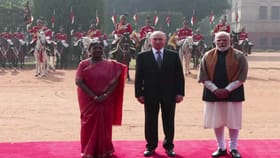 రాష్ట్రపతి భవన్‌లో పుతిన్‌కు అపూర్వ స్వాగతం