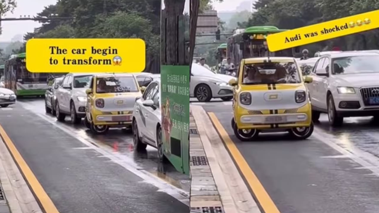 ఎలక్ట్రిక్ కారు అద్భుతం..! ఇలాంటి కార్లు ఉంటే చాలు మావా.. ఎలాంటి ట్రాఫిక్ కష్టాలు లేన్నటే..
