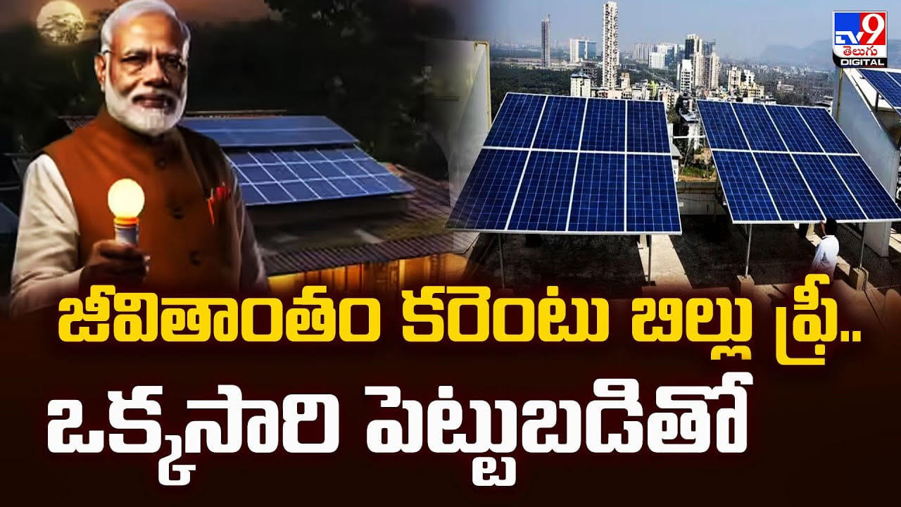 జీవితాంతం కరెంటు బిల్లు ఫ్రీ.. ఒక్కసారి పెట్టుబడితో