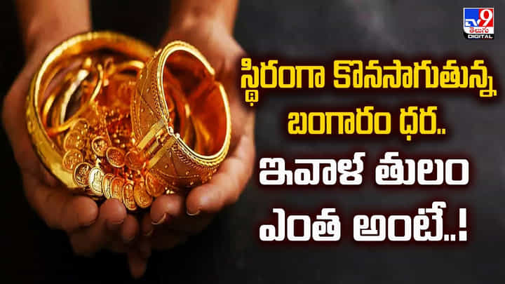 Today Gold Price: స్థిరంగా కొనసాగుతున్న బంగారం ధర.. ఇవాళ తులం ఎంత అంటే.. Today Gold Price: స్థిరంగా కొనసాగుతున్న బంగారం ధర.. ఇవాళ తులం ఎంత అంటే..