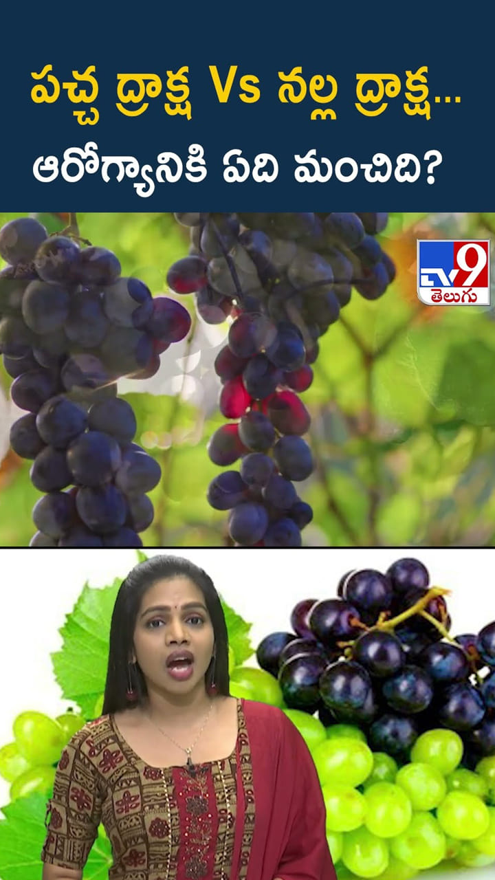 పచ్చ ద్రాక్ష Vs నల్ల ద్రాక్ష.. ఆరోగ్యానికి ఏది బెస్ట్..