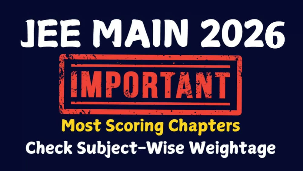 JEE Main 2026 Scoring Topics: జేఈఈ మెయిన్‌లో టాప్‌ స్కోర్‌ తెచ్చిపెట్టే టాపిక్స్‌ ఇవే.. అస్సలు మిస్‌ కావొద్దు!