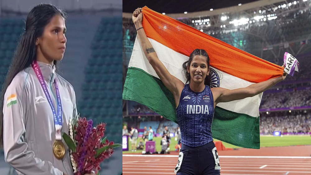 ఆసియా అథ్లెటిక్స్ ఛాంపియన్‌షిప్‌ 2025లో భారత్‌ సరికొత్త రికార్డు.. ఒకేసారి 2 గోల్డ్‌ మెడల్స్‌ కైవసం!