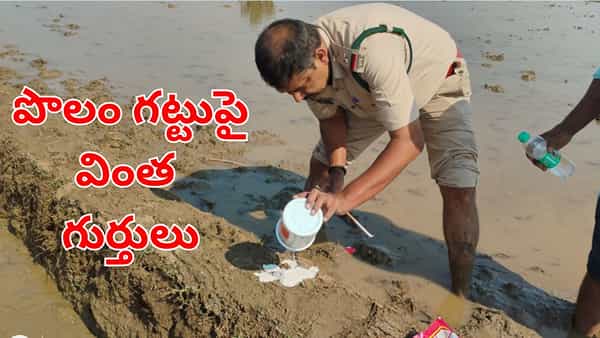 Watch Video: పొలం గట్లపై వింత ముద్రలు.. ఆ గ్రామాలో క్షణక్షణం భయం భయం!