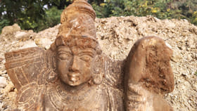 మధురవాడలో బయటపడిన రాములోరి విగ్రహం..