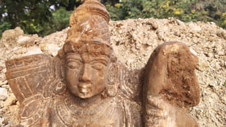 Vizag: జై శ్రీరామ్.. రోడ్డు పనుల్లో బయటపడ్డ రాములోరి విగ్రహం..