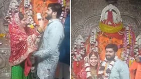 ఆలయ గర్భగుడిలో ఎమ్మెల్యే కొడుకు వివాహం!