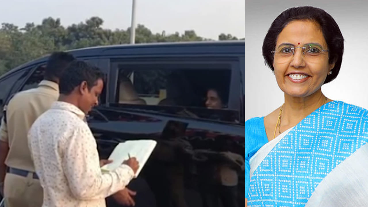 Watch Video: ఏపీ సీఎం చంద్రబాబు సతీమణి భువనేశ్వరి కారును ఆపిన తెలంగాణ పోలీసులు.. ఎందుకంటే..