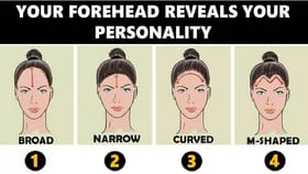 మీ నుదటి ఆకారాన్ని బట్టి.. మీరు ఎలాంటి వారో తెలుసుకోవచ్చు.