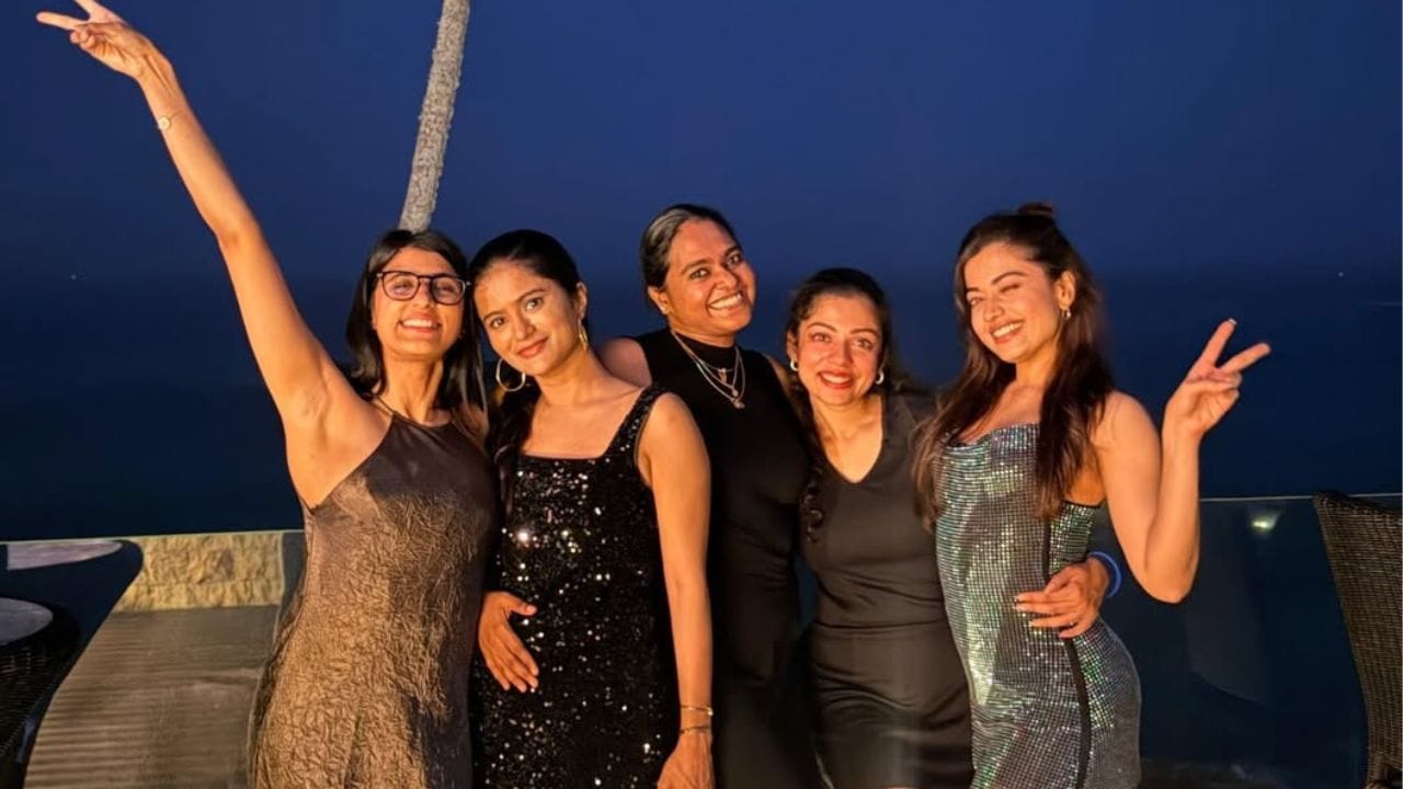 Rashmika And Young Heroine N Friends