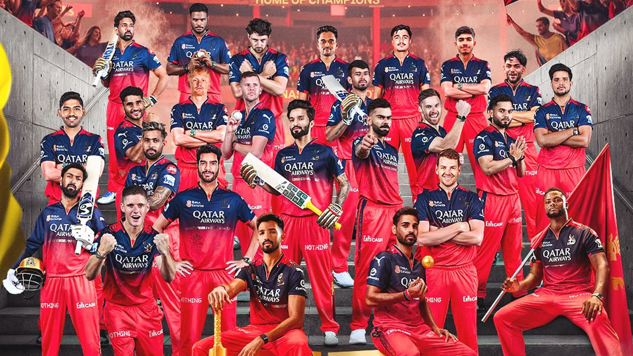 రాయల్ ఛాలెంజర్స్ బెంగళూరు (Royal Challengers Bengaluru): రజత్ పాటిదార్ (కెప్టెన్), విరాట్ కోహ్లి, దేవదత్ పడిక్కల్, ఫిల్ సాల్ట్, జితేష్ శర్మ, కృనాల్ పాండ్యా, స్వప్నిల్ సింగ్, టిమ్ డేవిడ్, రొమారియో షెపర్డ్, జాకబ్ బెథెల్, జోష్ హేజిల్‌వుడ్, యశ్ దయాల్, భువనేశ్వర్ కుమార్, నువాన్ సింగ్ దయాల్, భువనేశ్వర్ కుమార్, నువాన్ సింగ్ దయాల్ అభినందన్ సింగ్, సుయాష్ శర్మ, వెంకటేష్ అయ్యర్, జాకబ్ డఫీ, సాత్విక్ దేస్వాల్, మంగేష్ యాదవ్, జోర్డాన్ కాక్స్, విక్కీ ఓస్త్వాల్, విహాన్ మల్హోత్రా, కనిష్క్ చౌహాన్.