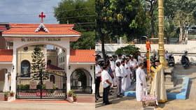 75 ఏళ్ల సుదీర్ఘ చరిత్ర.. ఐక్యతకు నిదర్శనం ఈ చర్చి..ధ్వజ స్తంభం..