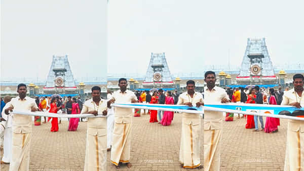 Tirumala: తిరుమలలో పొలిటికల్ బ్యానర్ ప్రదర్శించిన భక్తులు.. టీటీడీ సీరియస్..