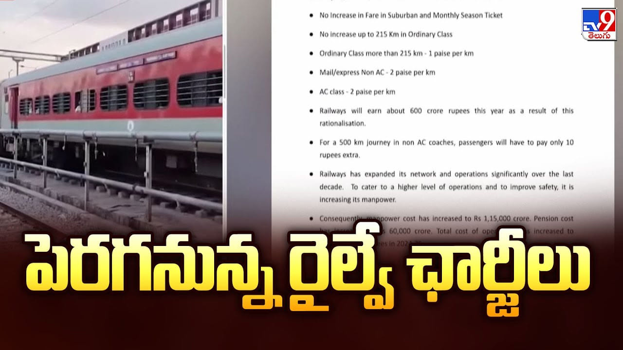 ప్రయాణికులకు అలెర్ట్.. రైల్వే ఛార్జీల్లో భారీ మార్పులు.. తప్పక తెలుసుకోండి